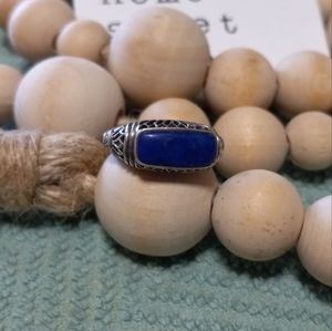 Sterling Silver Ring w/ Lapis Stone
